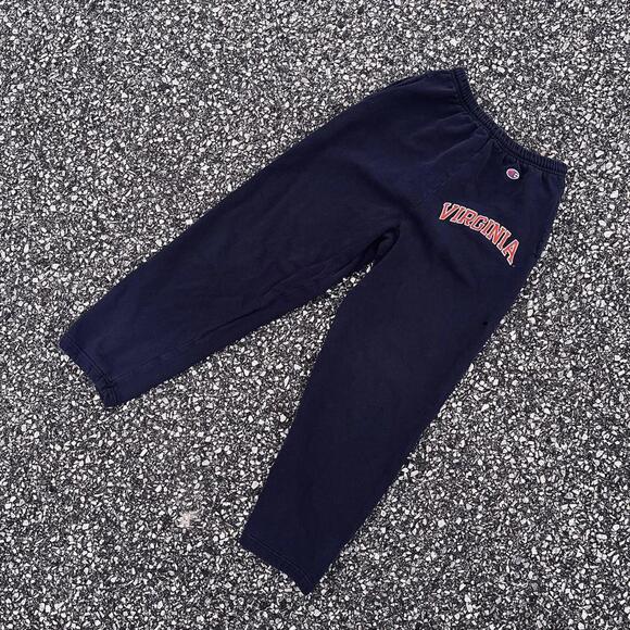 Champion Pants - Vintage Navy Blue Virginia Sweatpants — Size Small